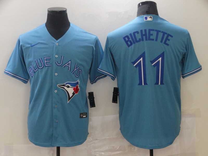 Men%27s Toronto Blue Jays #11 Bo Bichette Light Blue Stitched MLB Cool Base Nike Jersey->washington nationals->MLB Jersey